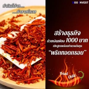 พริกทอดกรอบ รายได้เสริม ลงทุน ธุรกิจ ลงทุนน้อย ธุรกิจช่วงโควิด19 Goo Invest
