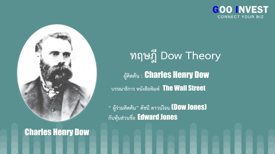 ทฤษฎี Dow Theory ต้นกำเนิด กราฟเทคนิค ที่มือใหม่ ห้ามพลาด Charles henry dow Goo invest Trade